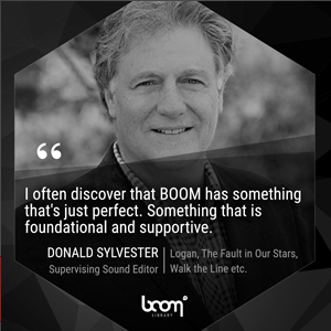 BOOM Interview with Supervising Sound Editor Donald Sylvester
