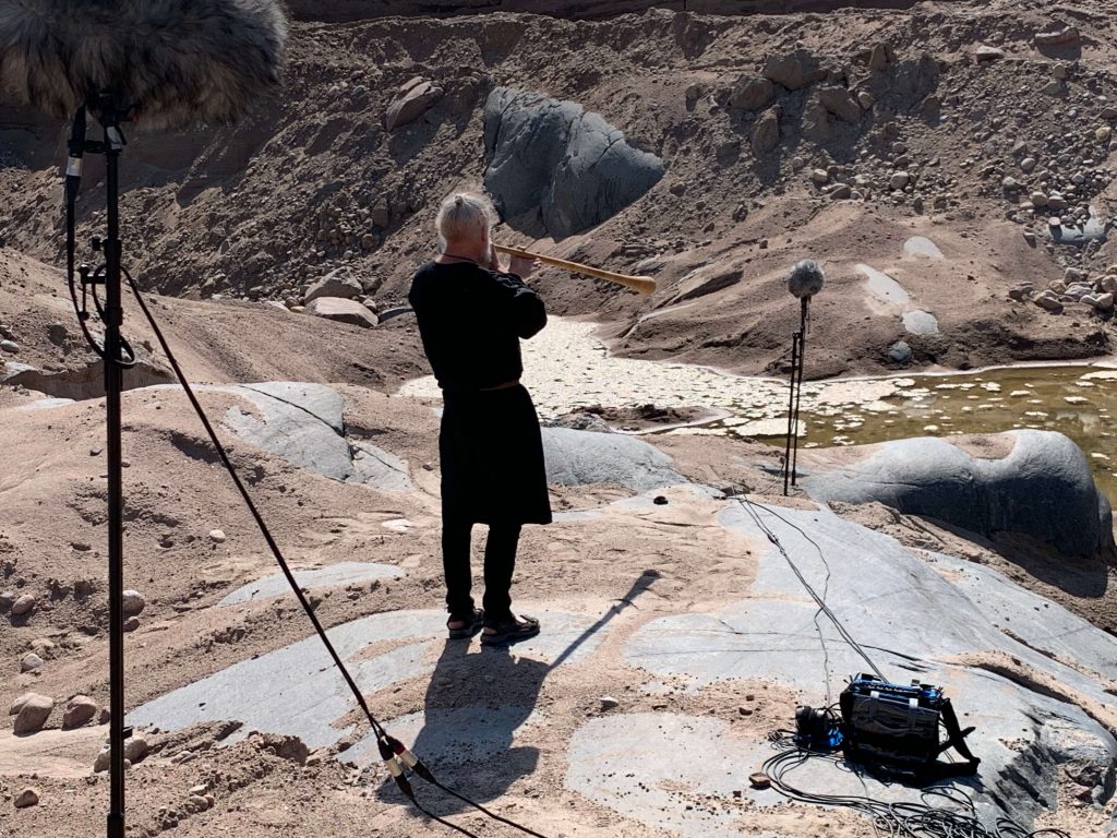 Site1 Eilif and his Birch bark Lur BOOM Library free sound FX recording with Schoeps ORTF3D rig set horns