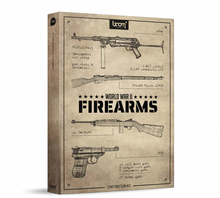 WORLD WAR II FIREARMS - Weapon FX Sounds - BOOM Library