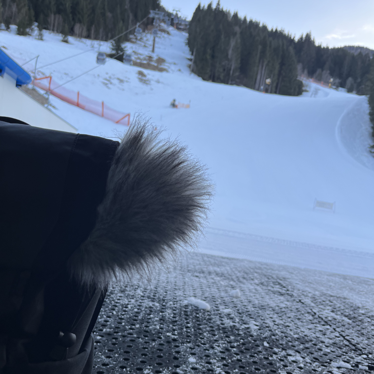 ski mic micing the ski slopes