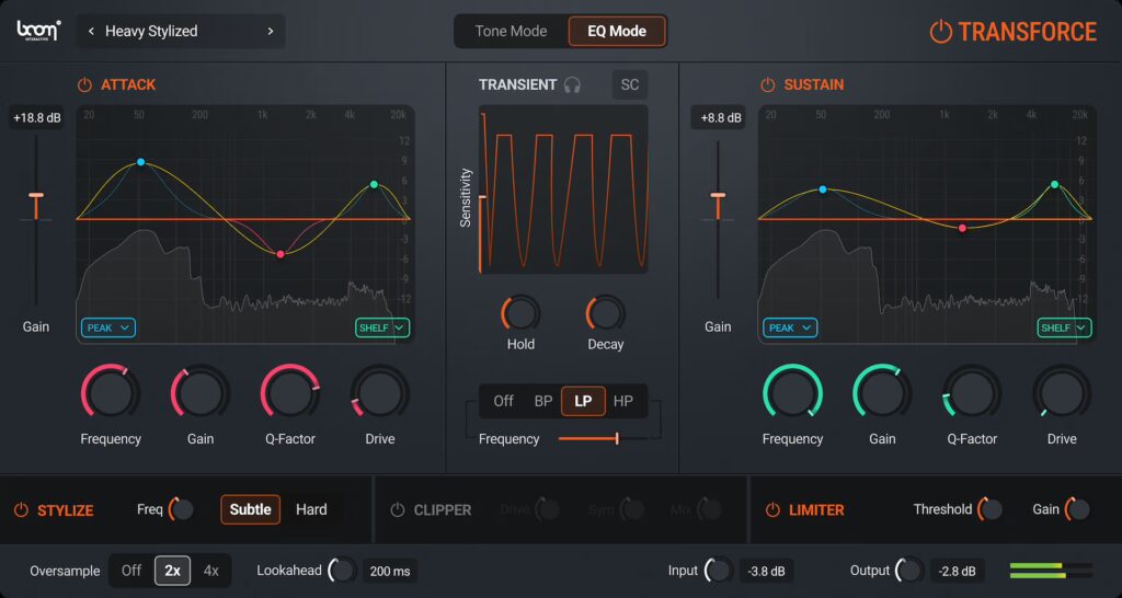 Transient Shaper Plugin | Transforce | BOOM Library
